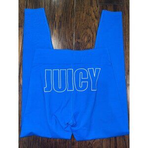 Blue Juicy Couture Sport High Waisted Athleisure Workout Leggings Pants - Small